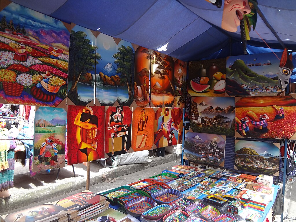 Otavalo Artisan Market - Andes Mountains - South America