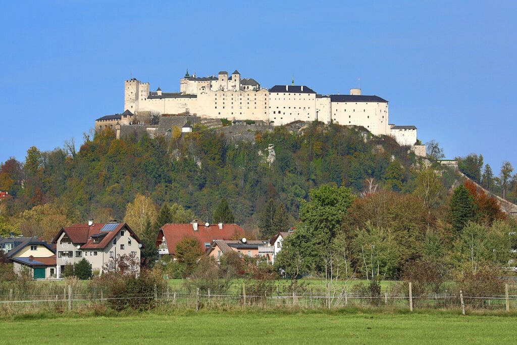 South view of Hohensalzburg Fortress.